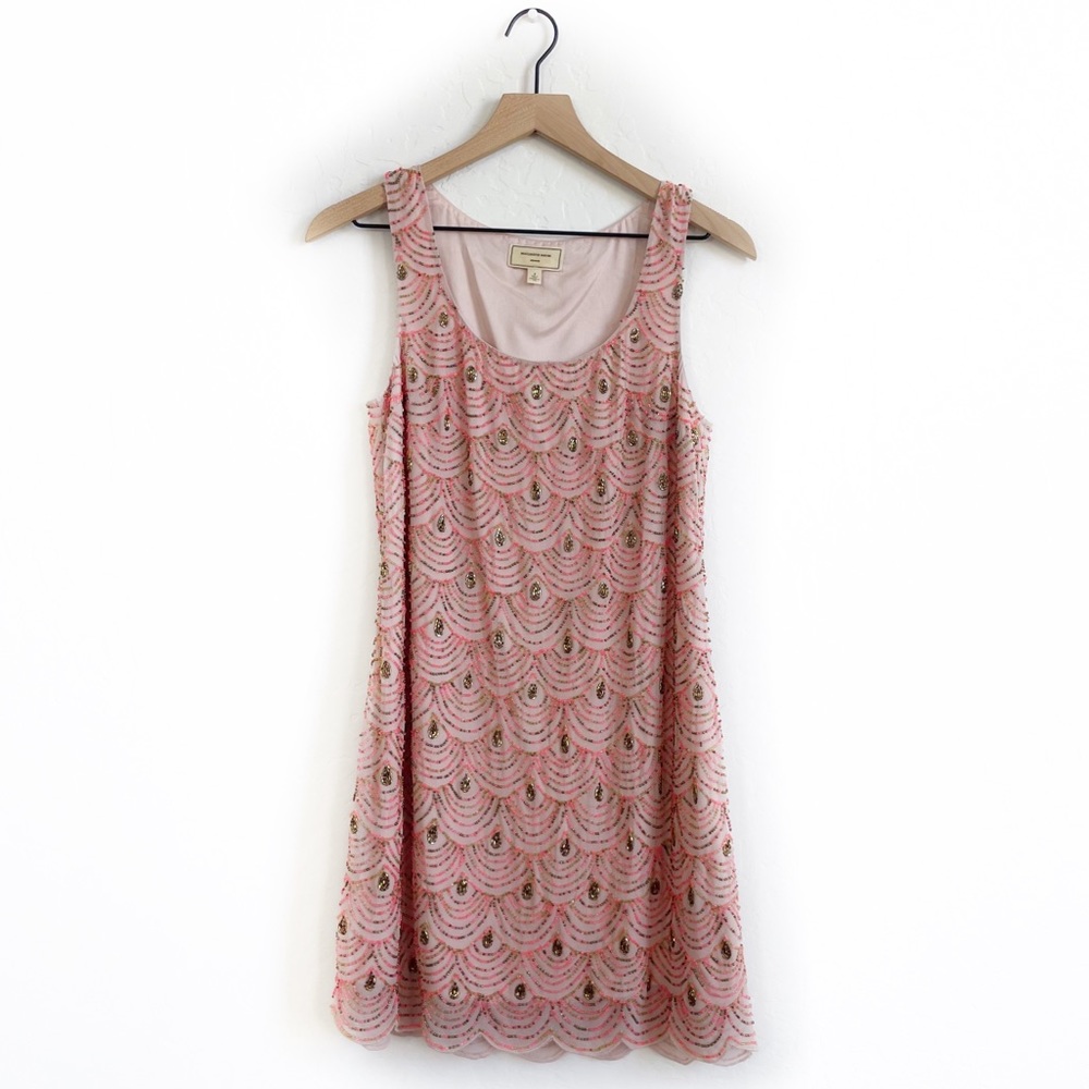 Anthropologie Moulinette Soeurs Beaded Sleeveless Dress